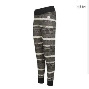 The North Face Black and Cream Patterned Joggers